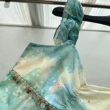 Sexy Mermaid Square Floral Green Summer Dress Holiday Party Outfits For Women HZ1121
