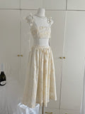 Sexy A line Spaghetti Straps 2 Pieces Summer Dress Holiday Dresses Party Birthday Outfits For Women HZ1121