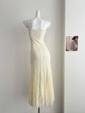Sexy Mermaid Spaghetti Straps Lace Birthday Party Dress Summer Holiday Outfits For Women HZ1121