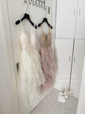 Cute A Line Straps Lace Ruffles Summer Dress Holiday Party Outfits For Girls HZ1121
