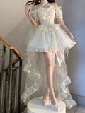 Sexy Ball Gown Off The Shoulder Short Sleeves 16th Birthday Dress Lolita Dress Birthday Outfits HZ1121