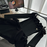 Cute A Line Off The Shoulder Black Summer Dress Holiday Party Outfits For Women HZ1121
