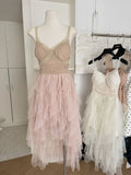 Cute A Line Straps Lace Ruffles Summer Dress Holiday Party Outfits For Girls HZ1121