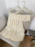 Sexy A line Spaghetti Straps 2 Pieces Summer Dress Holiday Dresses Party Birthday Outfits For Women HZ1121