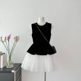 Sexy A line Jewel Neckline Black Short Summer Dress Holiday Party Outfits For Women HZ1121