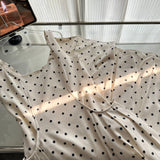 Sexy A line Square Neckline White Lace Summer Polka Dots Dress Holiday Party Outfits For Women HZ1121