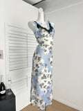 Sexy Sheath Straps Floral Summer Dress Holiday Party Birthday Outfits For Women HZ1121