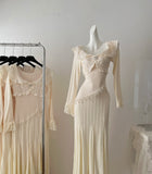 Sexy Sheath Long Sleeves Knitted Dress Holiday Party Outfits For Women HZ1121