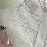 Sexy Mermaid Square Neckline Floral White Lace Summer Dress Holiday Party Outfits For Women HZ1121
