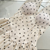 Cute A Line Halter Polka Dots Summer Dress Holiday Party Outfits For Women HZ1121