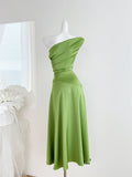 Sexy Mermaid Satin Summer Beach Dress Holiday Party Casual Outfits For Girls HZ1121