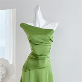 Sexy Mermaid Satin Summer Beach Dress Holiday Party Casual Outfits For Girls HZ1121