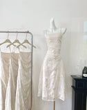 Cute Mermaid Spaghetti Straps Lace Long Summer Dress For Women HZ1121