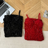 Sexy Mermaid Spaghetti Straps Sequin Birthday Party Dress Summer Holiday Outfits For Women HZ1121