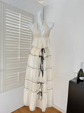 Sexy A line Halter Neckline 2 Pieces Summer Dress Holiday Dresses Party Outfits For Women HZ1121