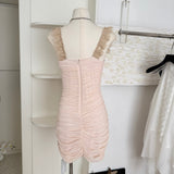 Cute Sheath Sweetheart Floral Pink Short Summer Dress Holiday Party Birthday Outfits HZ1121