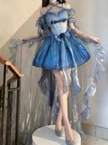 Sexy Ball Gown Off The Shoulder Short Sleeves 16th Birthday Dress Lolita Dress Birthday Outfits HZ1121