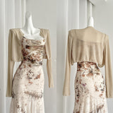 Sweet Mermaid 2 Piece Long Women Summer Holiday Holiday Dresses HZ1121