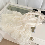 Sexy A line Halter Neckline White Lace Summer Dress Holiday Party Outfits For Women HZ1121