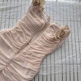 Cute Sheath Sweetheart Floral Pink Short Summer Dress Holiday Party Birthday Outfits HZ1121