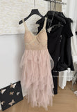 Cute A Line Straps Lace Ruffles Summer Dress Holiday Party Outfits For Girls HZ1121