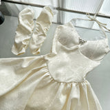 Cute A Line Halter Ivory Lace Summer Dress Holiday Party Outfits For Women HZ1121