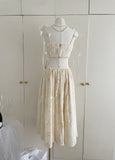 Sexy A line Spaghetti Straps 2 Pieces Summer Dress Holiday Dresses Party Birthday Outfits For Women HZ1121