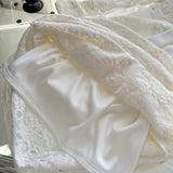 Sexy Mermaid Square Neckline Floral White Lace Summer Dress Holiday Party Outfits For Women HZ1121