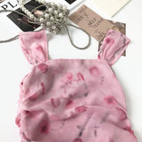 Sexy Sheath Straps Floral Pink Summer Dress Holiday Party Outfits For Women HZ1121