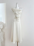 Sexy Mermaid Satin Summer Beach Dress Holiday Party Casual Outfits For Girls HZ1121