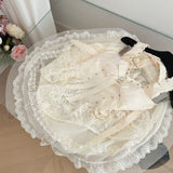 Sexy A line Halter Neckline White Lace Summer Dress Holiday Party Outfits For Women HZ1121