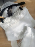 Cute Spaghetti Straps Pink Ruffles Tulle Summer Dress 2 Pieces Holiday Party Outfits For Women HZ1121