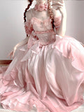 Sexy Ball Gown Off The Shoulder Short Sleeves 16th Pink Birthday Dress Lolita Dress Birthday Outfits HZ1121