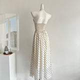 Cute A Line Halter Polka Dots Summer Dress Holiday Party Outfits For Women HZ1121