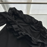 Cute A Line Off The Shoulder Black Summer Dress Holiday Party Outfits For Women HZ1121