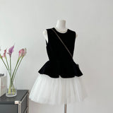 Sexy A line Jewel Neckline Black Short Summer Dress Holiday Party Outfits For Women HZ1121