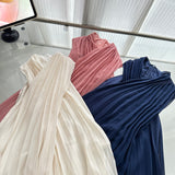Sexy A line Halter Neckline Pink Short Chiffon Summer Dress Holiday Party Outfits For Women HZ1121