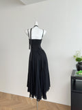 Cute A Line Spaghetti Straps Chiffon Summer Beach Dress Holiday Party Outfits For Girls HZ1121
