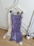 Cute A Line Spaghetti Straps Layers Summer Dress Holiday Party Outfits For Girls HZ1121