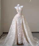 Classy Mermaid Halter Pink Lace Sleeveless Evening Dress Long Prom Dresses HZ1121