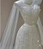 Elegant A Line Strapless White Lace Sleeveless Long Wedding Dresses Brides Dress HZ1121