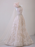 Classy Ball Gown One Shoulder Pink Sequin Evening Dress Long Prom Dresses HZ1121