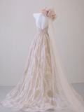 Classy Ball Gown One Shoulder Pink Sequin Evening Dress Long Prom Dresses HZ1121