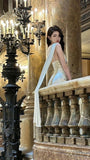 Vintage Champagne Prom Dress Mermaid Birthday Outfits HZ1022