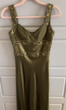 Elegant Sheath Olive Green Prom Dresses Long Formal Dress HZ1022
