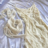 Sexy Sheath Straps Chiffon champagne Long Prom Dresses HZ1022