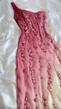 Simple Mermaid Prom Gown With Beads One Shoulder Prom Dress For Teens HZ1022