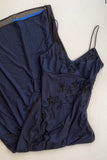 Sexy Mermaid Prom Gown With Straps Navy Blue Prom Dresses HZ1022