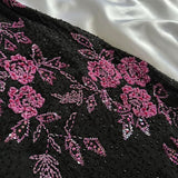 Vintage A line Straps Black Lace Prom Dresses 22th Birthday Outfit HZ1022