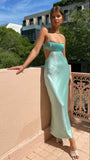 Sexy Sheath Straps Mint Green Prom Dresses Evening Dress HZ1022